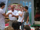 Podelitev medalj in spomiskih majic